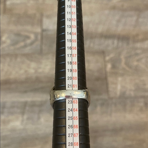 Silver Ring with Blue Eye Design - Picture 11 of 11